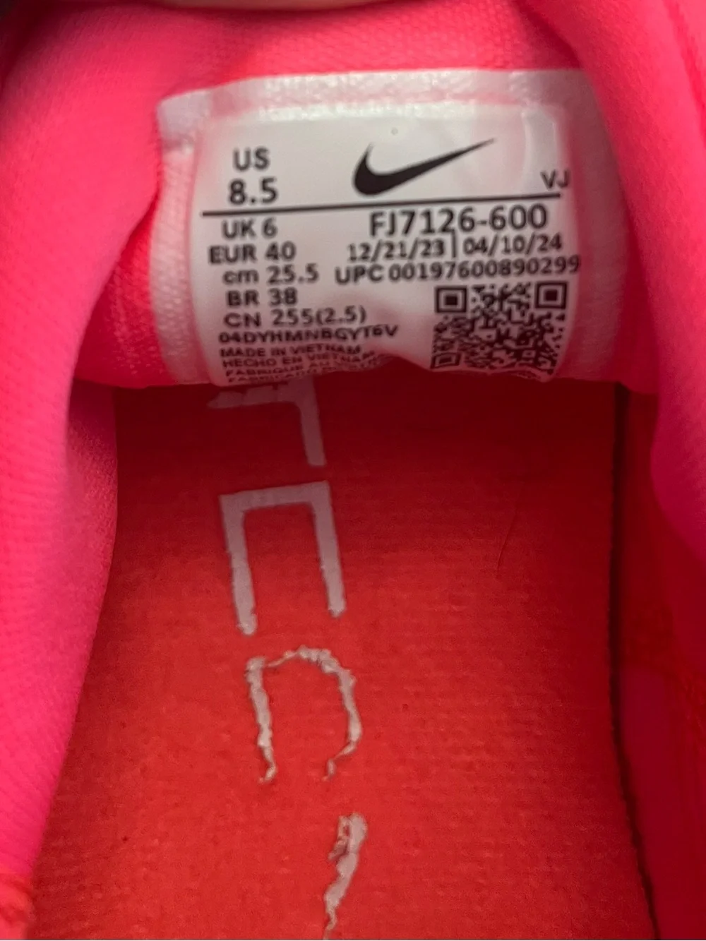 Nike Free Metcon 6-Women’s 8.5